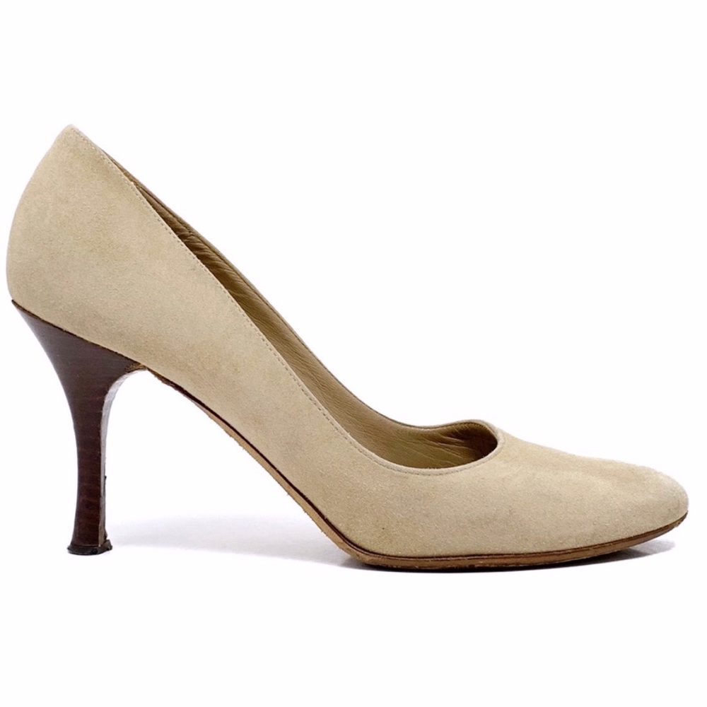3.1 Phillip Lim Suede Stacked Heel Pumps